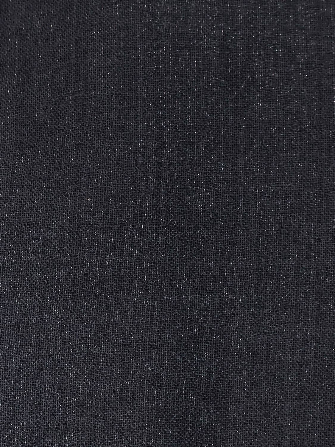 BRUNELLO CUCINELLI SCARF: Brunello Cucinelli Cashmere and Silk Blend Scarf with Fringed Edges, Black - Img 2