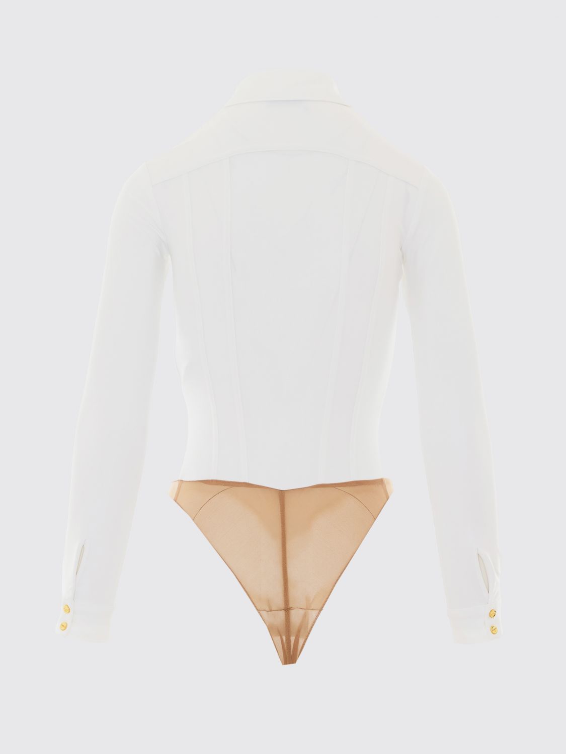 ELISABETTA FRANCHI TOP: Hemdbluse damen Elisabetta Franchi, Ivory - Img 3