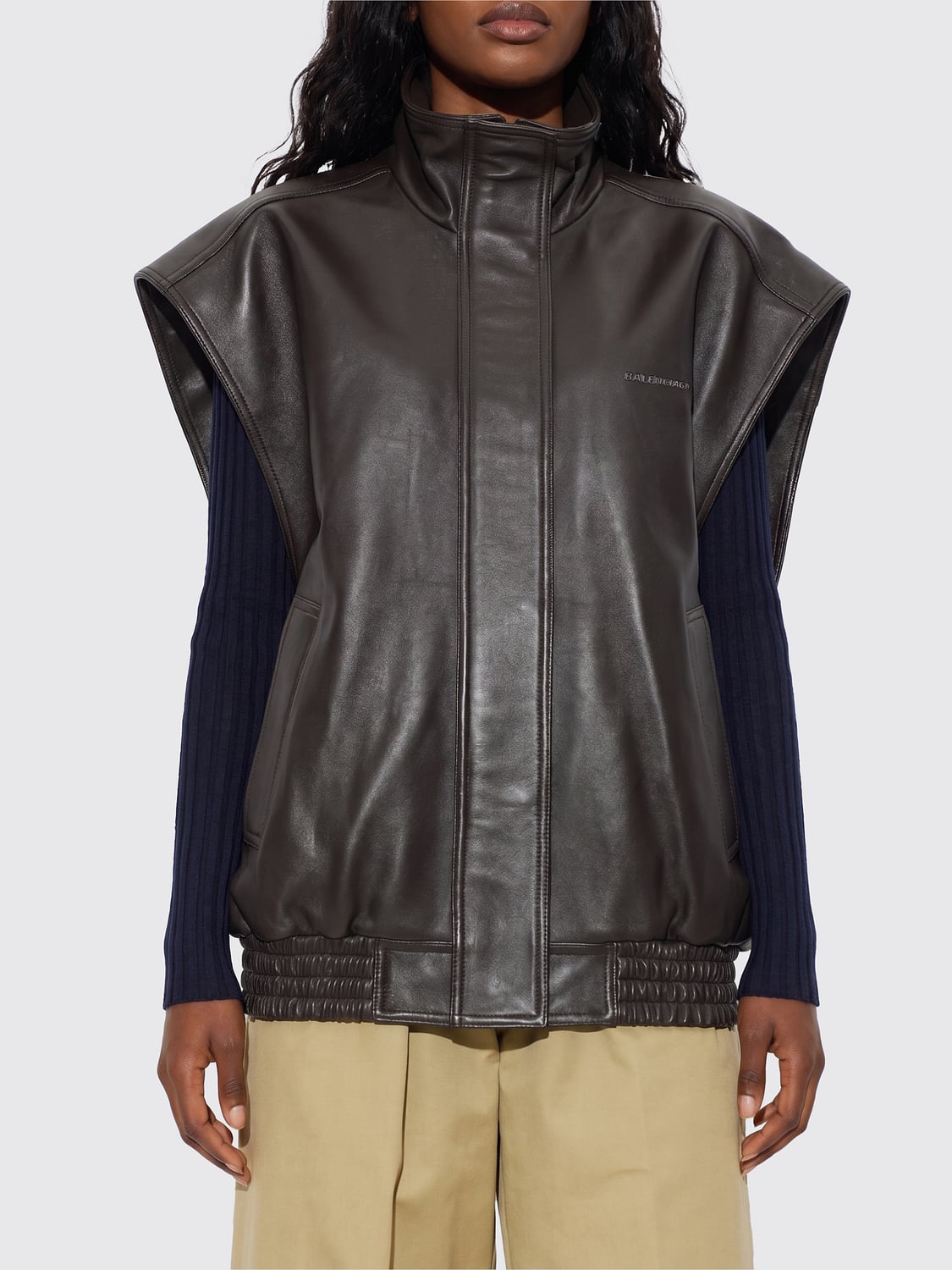 BALENCIAGA GIACCA: Giacca donna Balenciaga, Caffe - Img 1