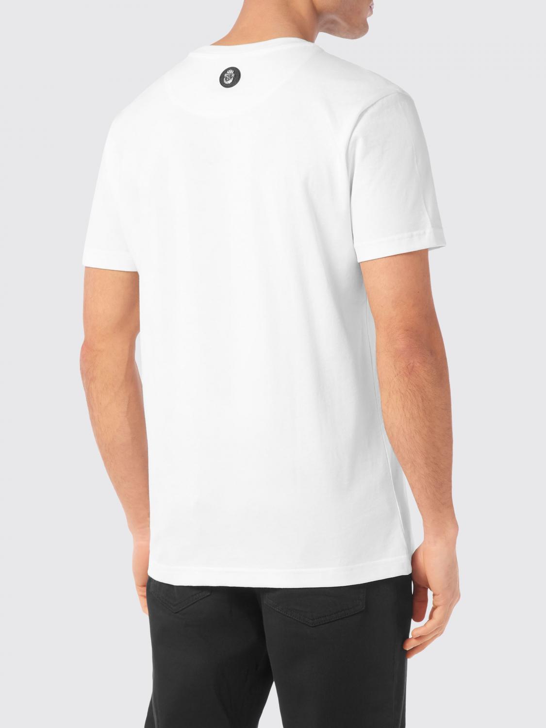 BILLIONAIRE T-SHIRT: Cotton Jersey T-shirt Billionaire with Contrast Logo and Pocket, White - Img 2