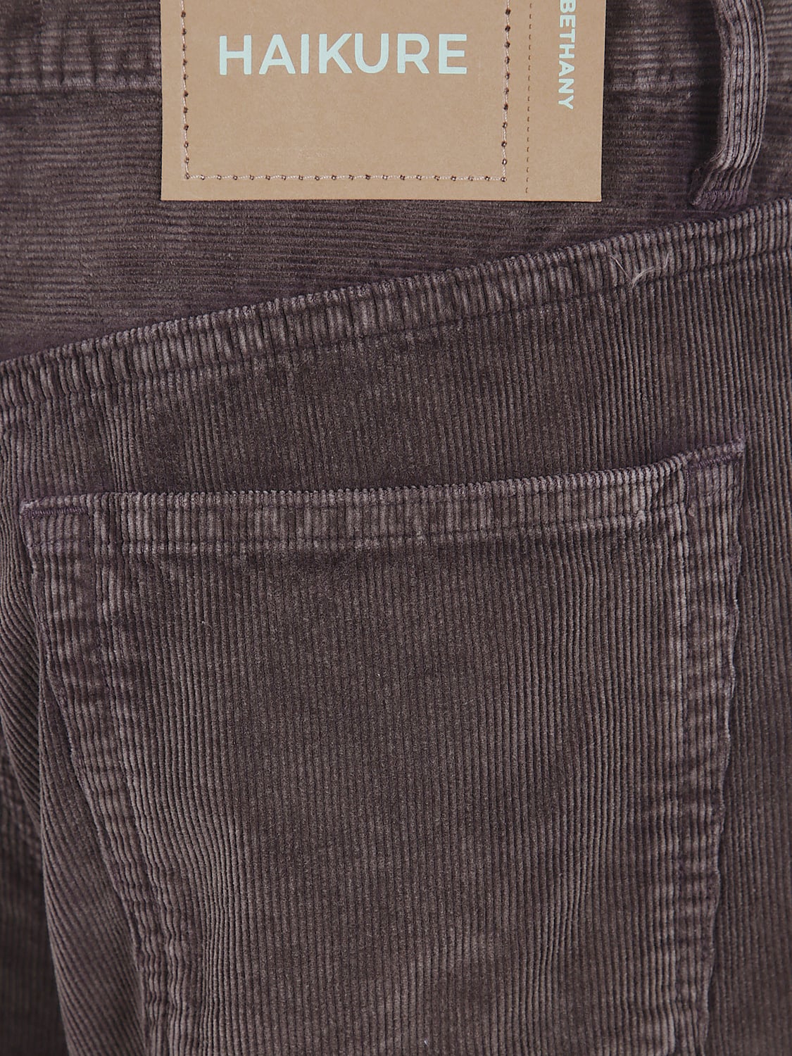 HAIKURE HOSE: Weit geschnittene Hose Bethany Haikure aus Baumwollcord, Braun - Img 4