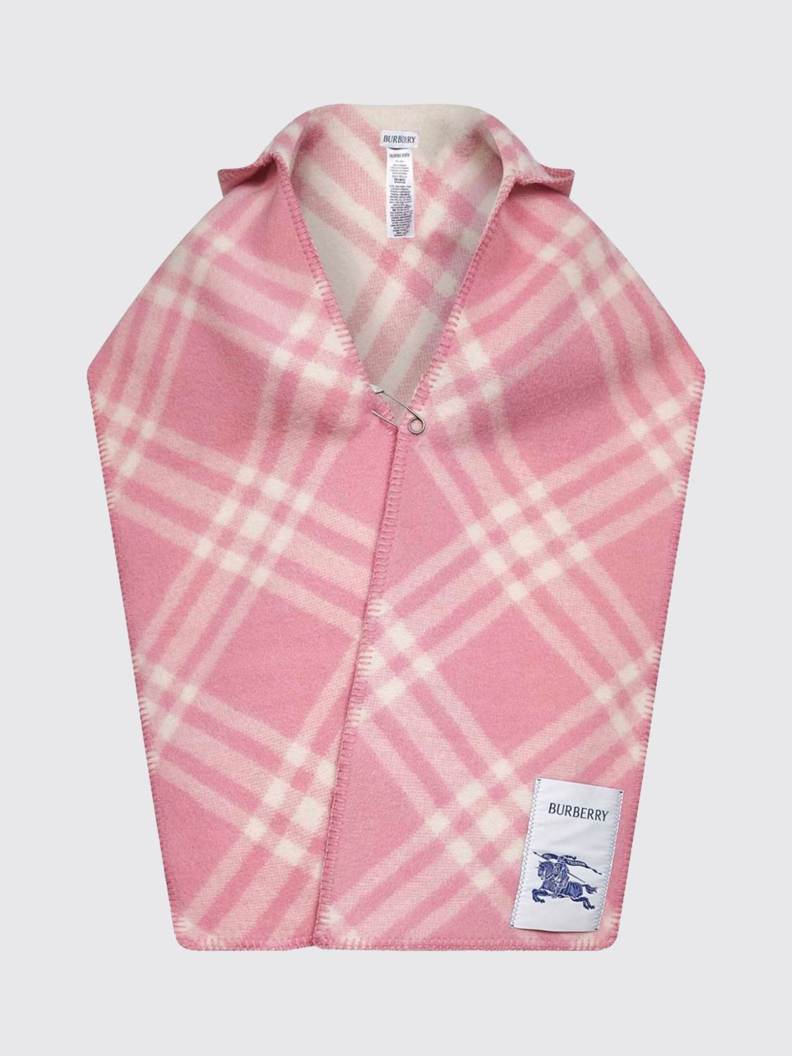 BURBERRY BUFANDA: Bufanda mujer Burberry, Rosa - Img 1