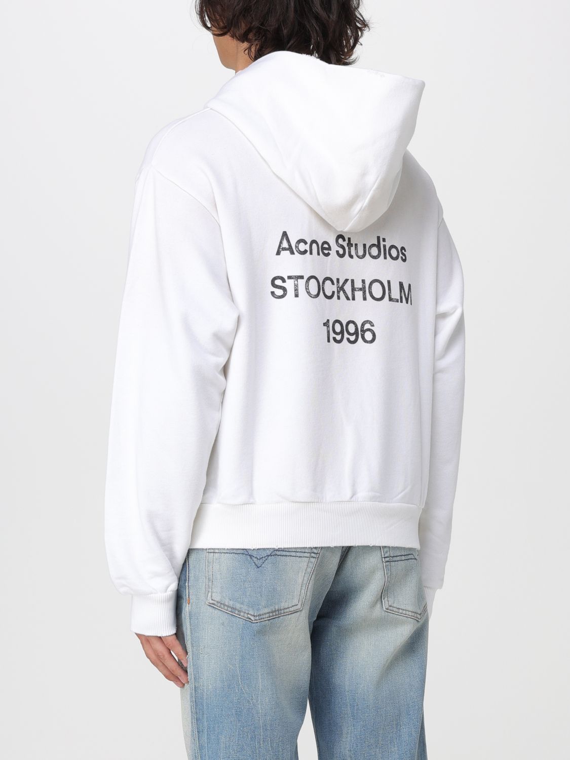 ACNE STUDIOS SUDADERA: Sudadera hombre Acne Studios, Blanco - Img 3
