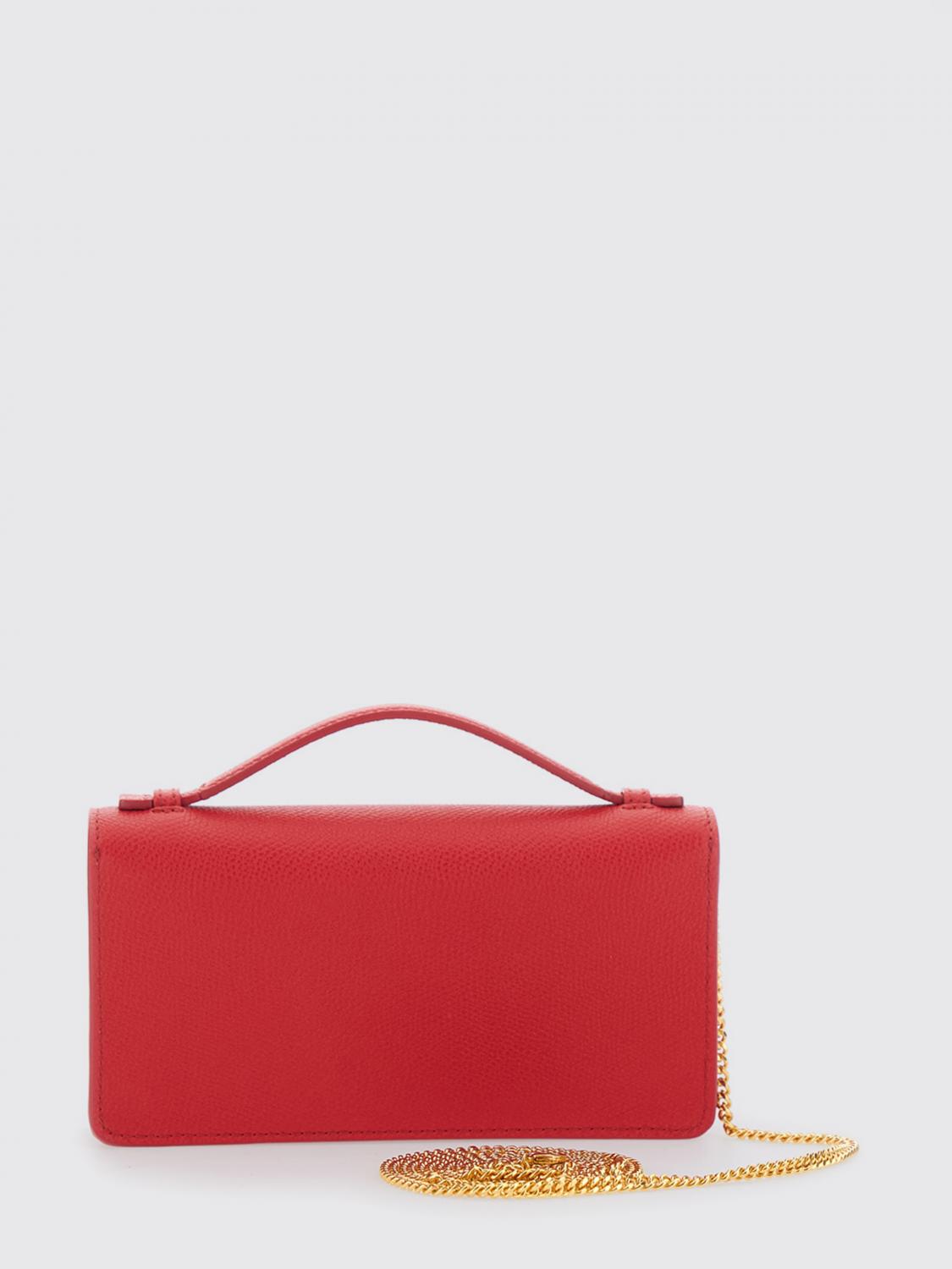 VALENTINO GARAVANI BORSA MINI: Mini borsa a mano VLogo Signature Valentino Garavani in pelle a grana, Rosso - Img 2