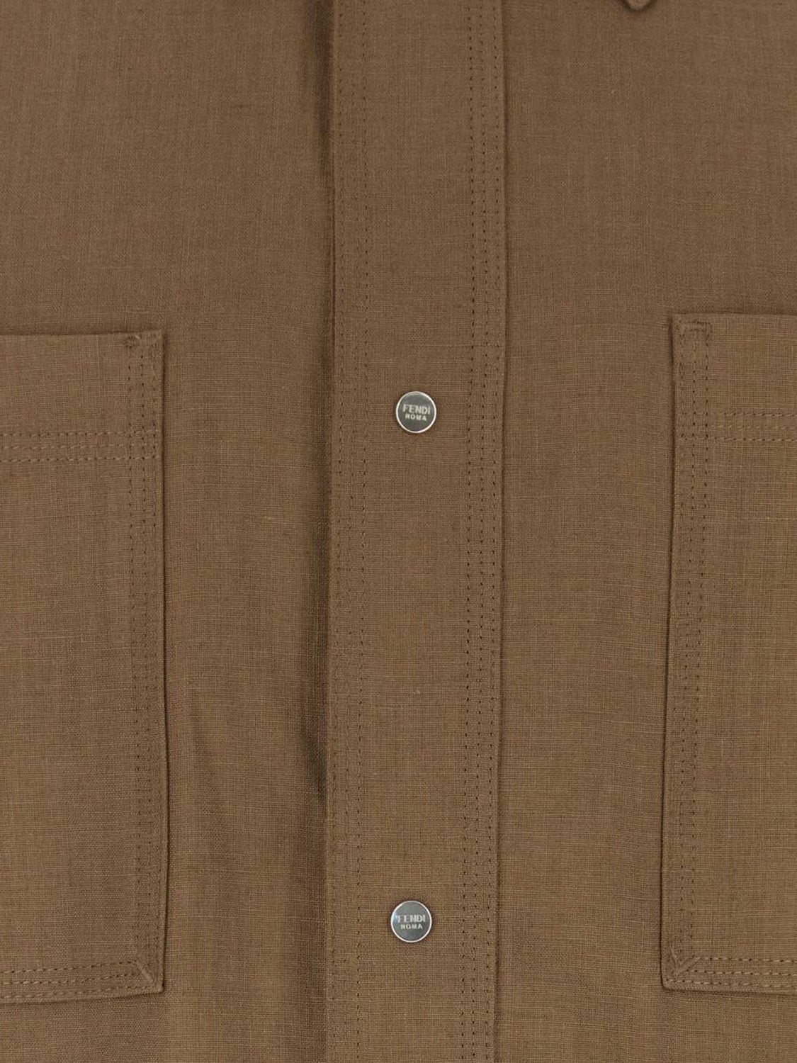 FENDI GIACCA: Giacca uomo Fendi, Marrone - Img 3
