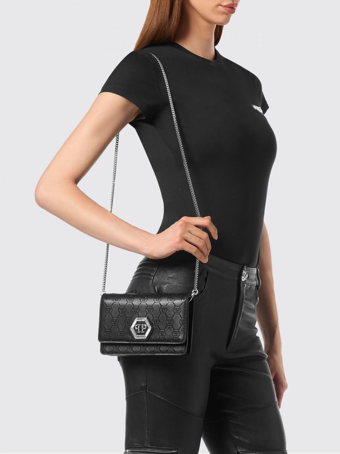 PHILIPP PLEIN CLUTCH: Clutch donna Philipp Plein, Nero - Img 2