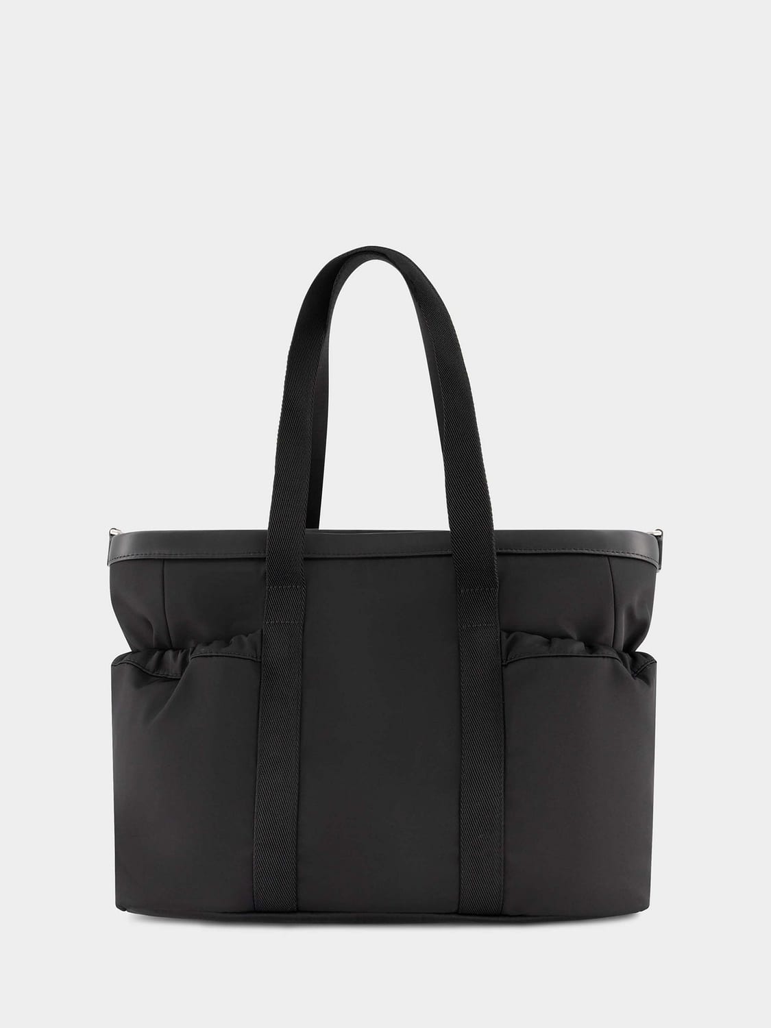 MONCLER BLANKET SET: Baby Utility Diaper Bag Moncler in Polyester with Changing Mat and Strap, Black 1 - Img 2
