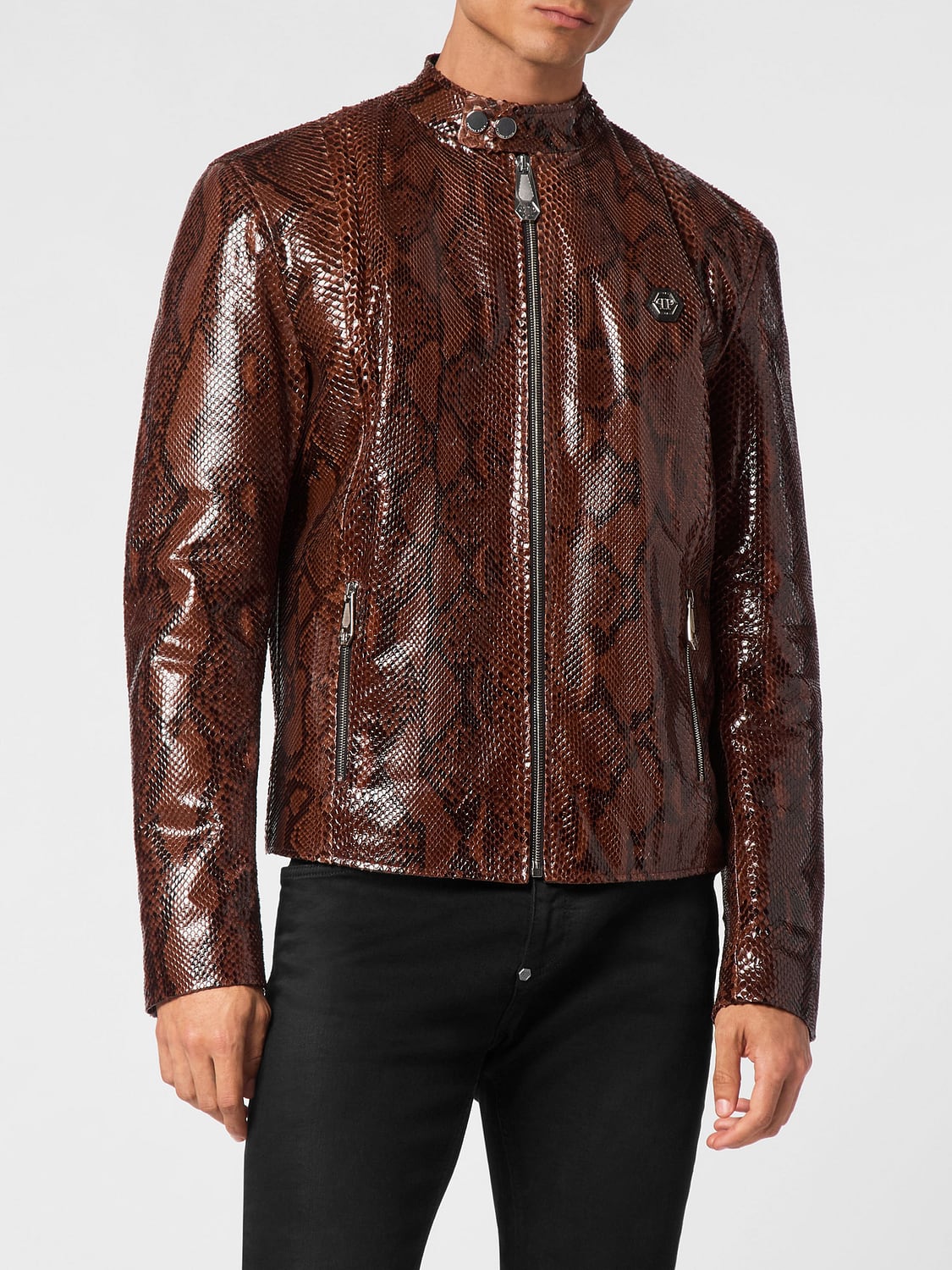 PHILIPP PLEIN 재킷: 재킷 남성 Philipp Plein, 브라운 - Img 1