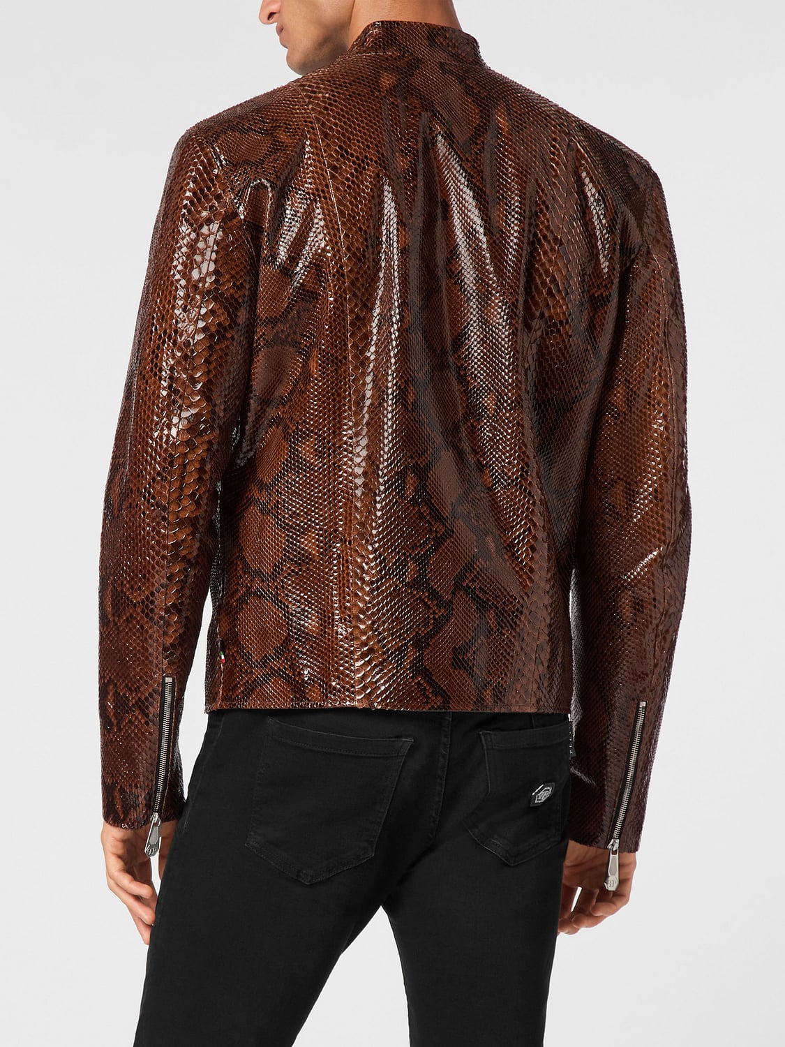 PHILIPP PLEIN 재킷: 재킷 남성 Philipp Plein, 브라운 - Img 3