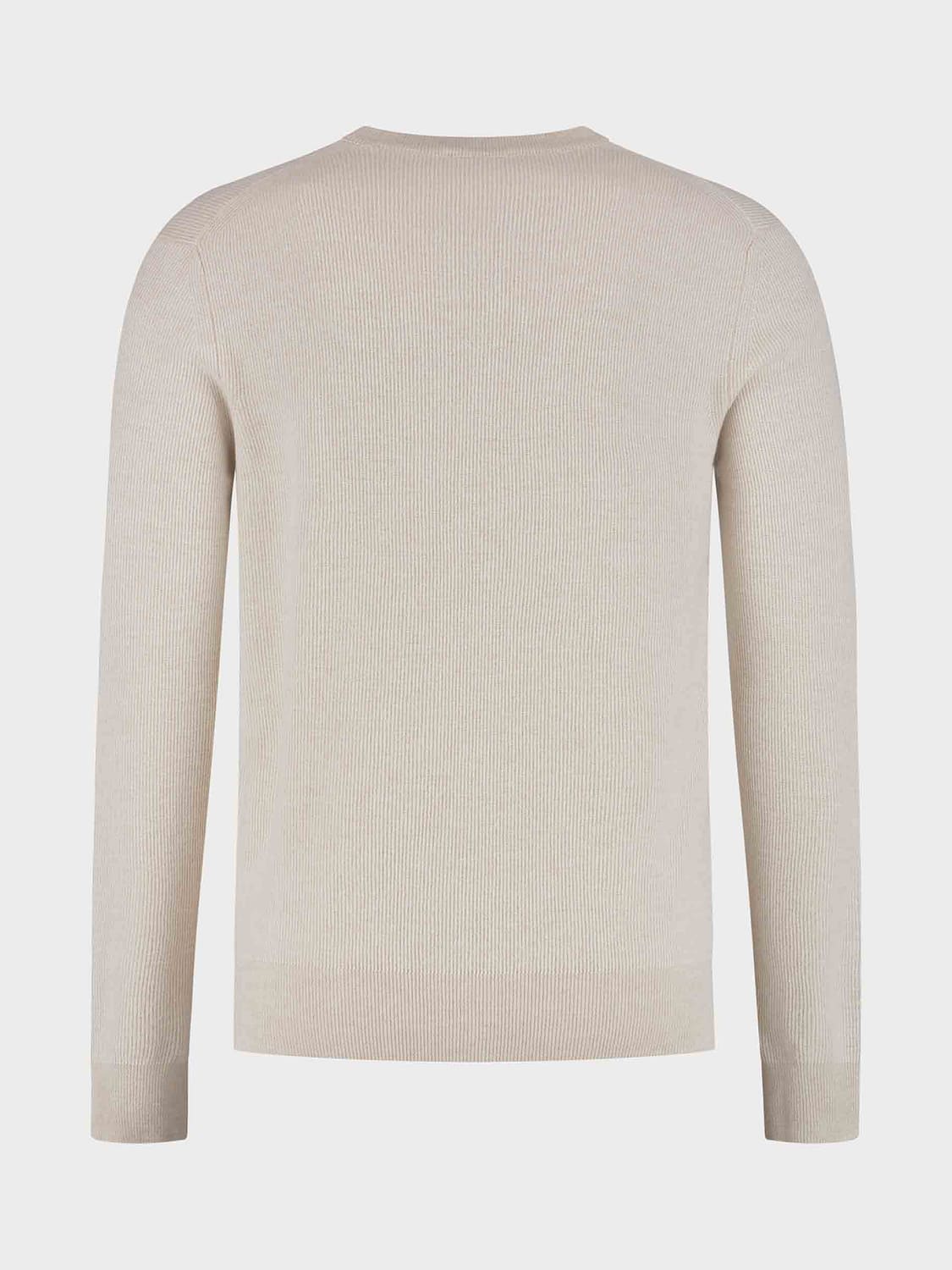BRIONI SWEATER: Crewneck Jumper Brioni in Wool and Cashmere with Long Sleeves and Ribbed Trims, Beige - Img 3