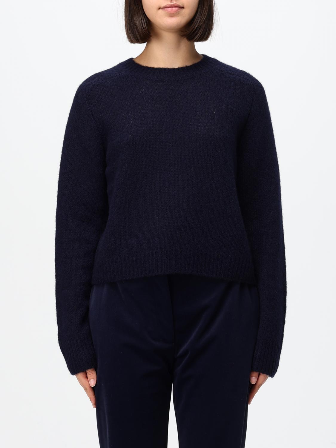 LISA YANG PULLOVER: Lisa Yang Pullover mit Rundhalsausschnitt aus Kaschmir-Seidenmischung und langen Ärmeln, Blau - Img 1