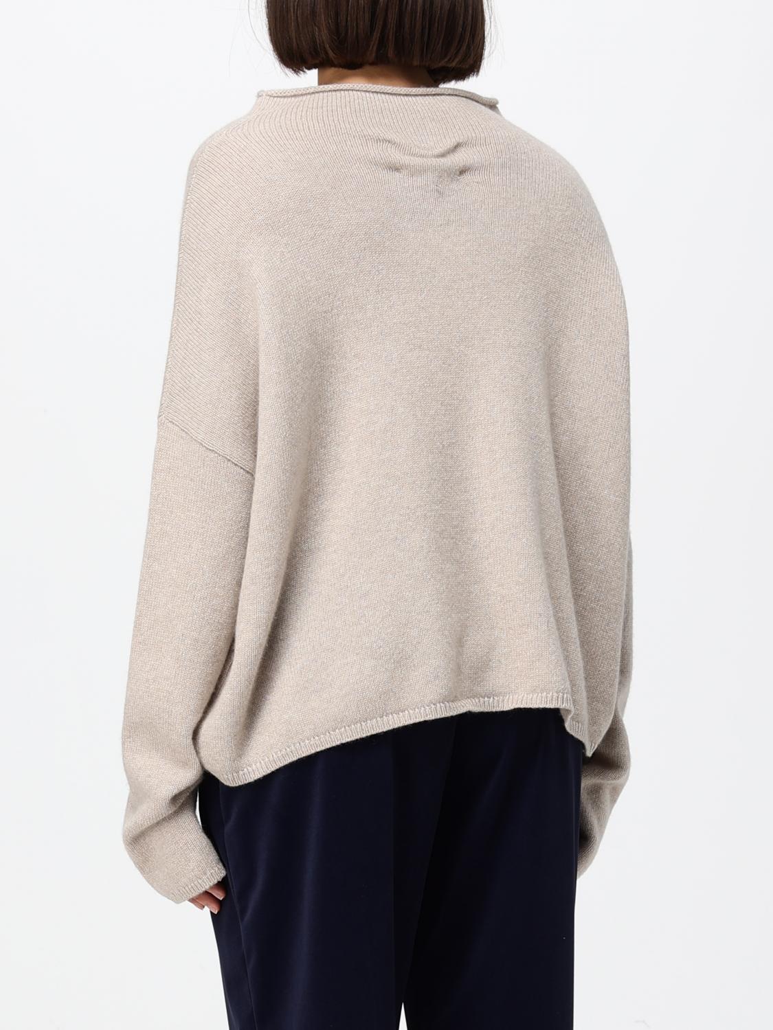 LISA YANG MAGLIA: Maglia Lisa Yang in puro cashmere con collo a imbuto e spalle cadute, Bianco - Img 2