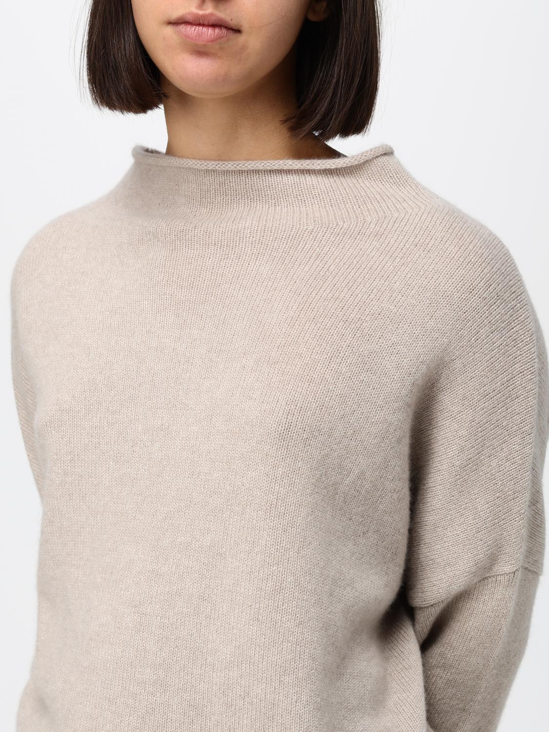 LISA YANG MAGLIA: Maglia Lisa Yang in puro cashmere con collo a imbuto e spalle cadute, Bianco - Img 3