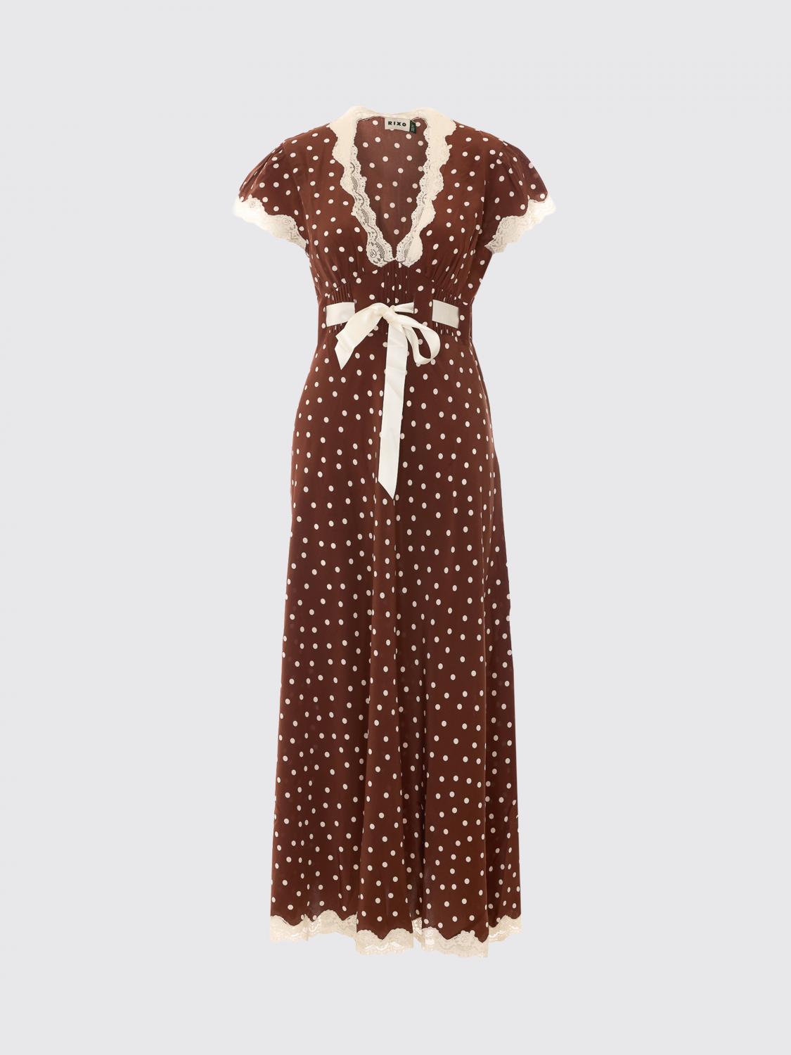 RIXO LONDON ABITO: Abito donna Rixo London, Marrone - Img 2