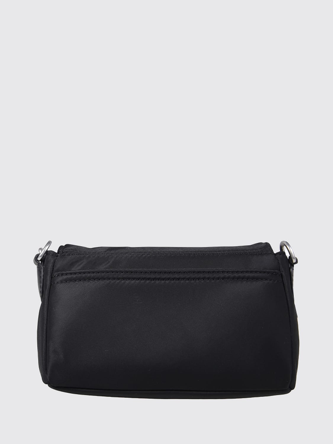 AMI PARIS UMHÄNGETASCHE: Nylon-Umhängetasche von Ami Paris mit Patte und Ton-in-Ton-Logo, Schwarz - Img 2