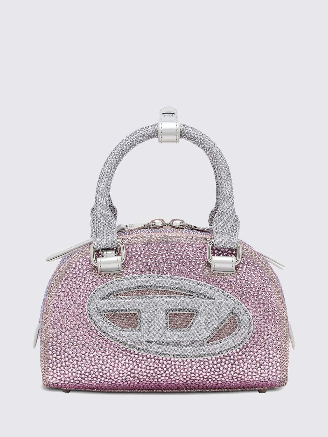DIESEL BORSA A SPALLA: Borsa a spalla donna Diesel, Rosa - Img 1