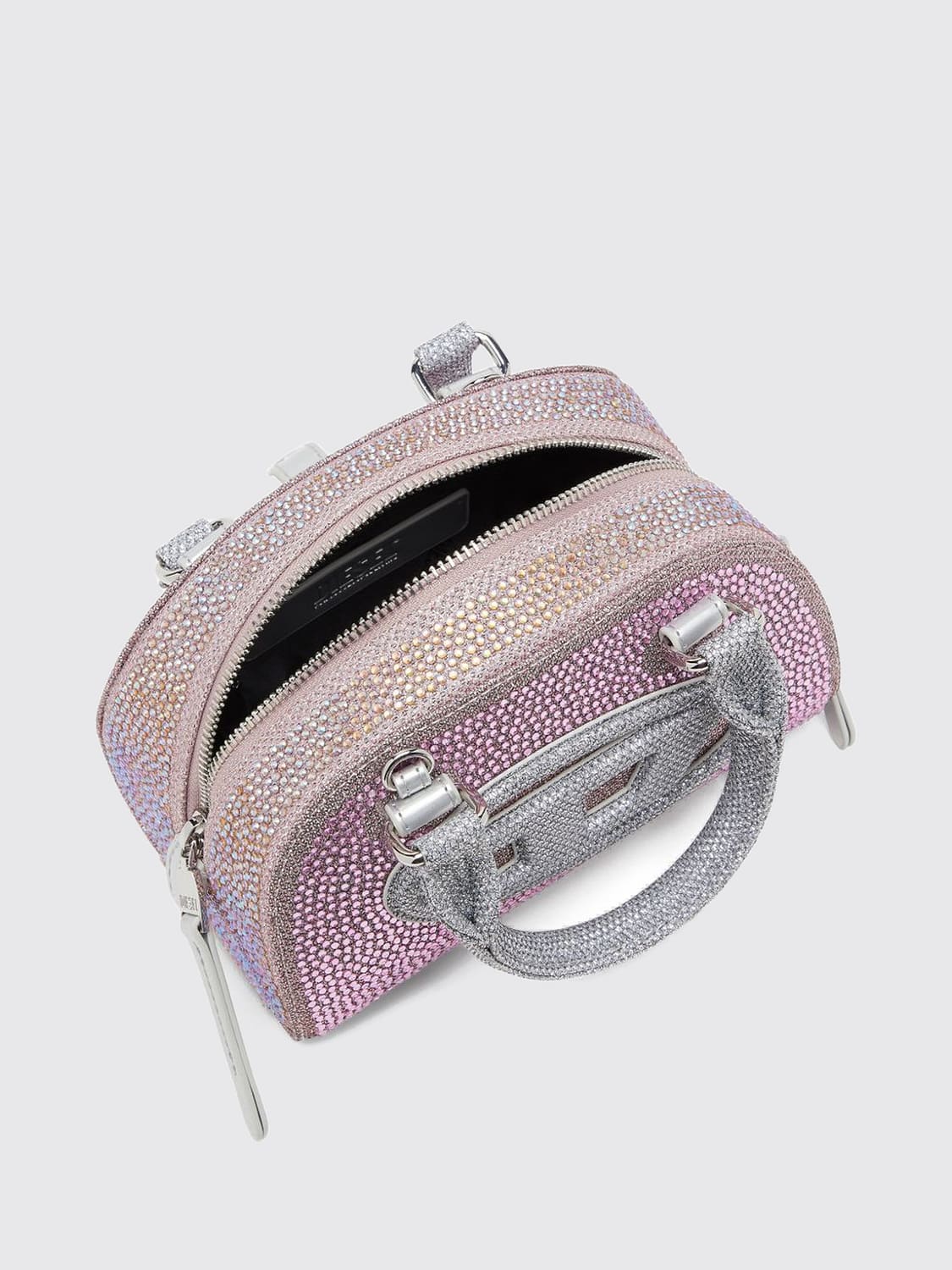 DIESEL BORSA A SPALLA: Borsa a spalla donna Diesel, Rosa - Img 4