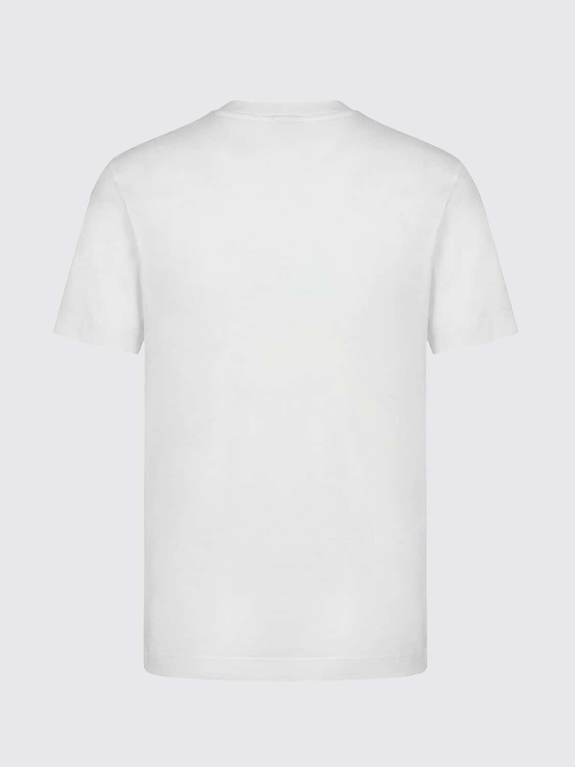 GIVENCHY T-SHIRT: Baumwoll-T-Shirt von Givenchy mit kontrastierendem Logo-Print, Weiß - Img 3