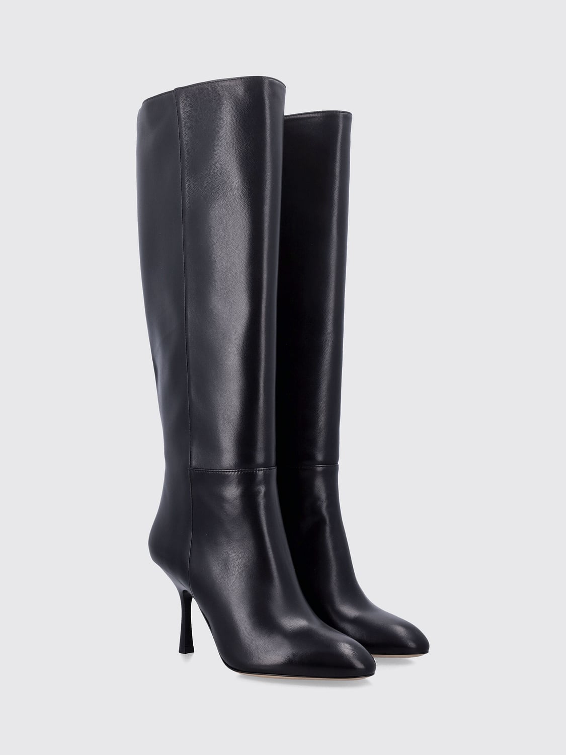 STUART WEITZMAN BOTAS: Botas altas Madison Stuart Weitzman de napa con tacón alto, Negro - Img 2