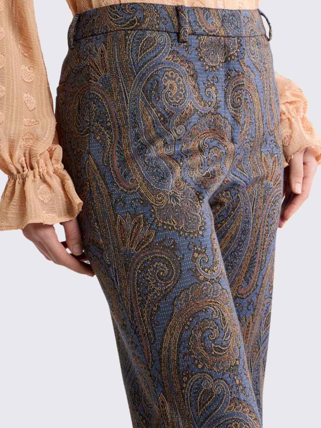 ETRO HOSE: Hose damen Etro, Hellblau - Img 3