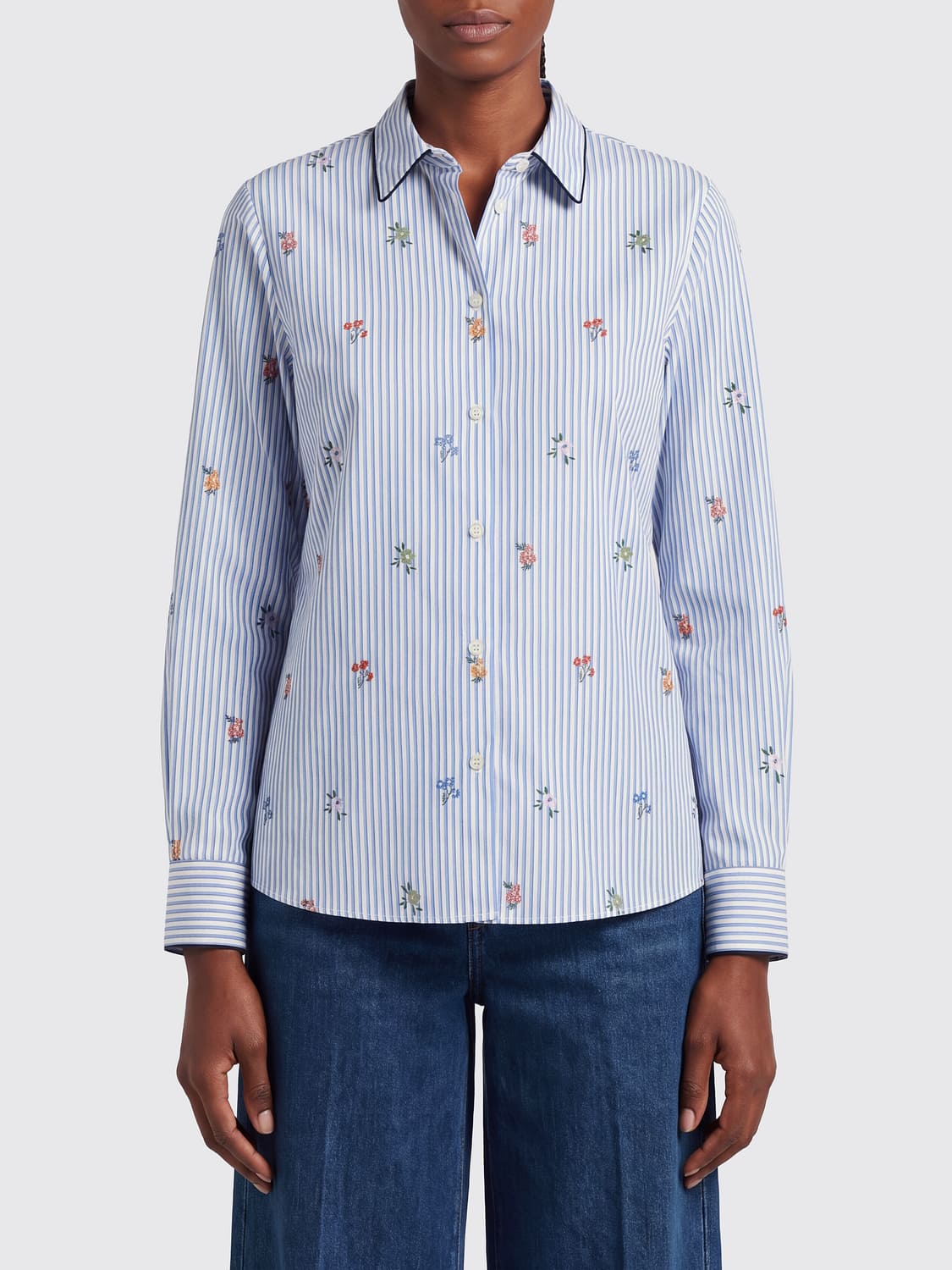 ETRO CAMISA: Camisa mujer Etro, Azul Oscuro - Img 1