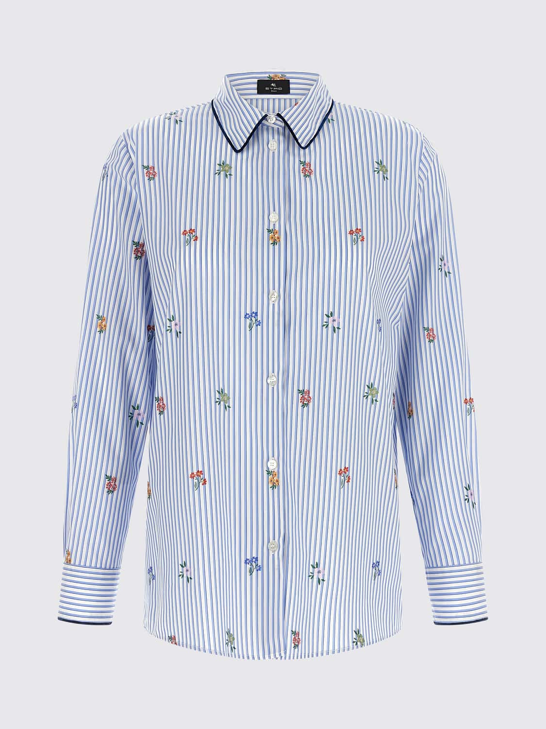 ETRO CAMISA: Camisa mujer Etro, Azul Oscuro - Img 2
