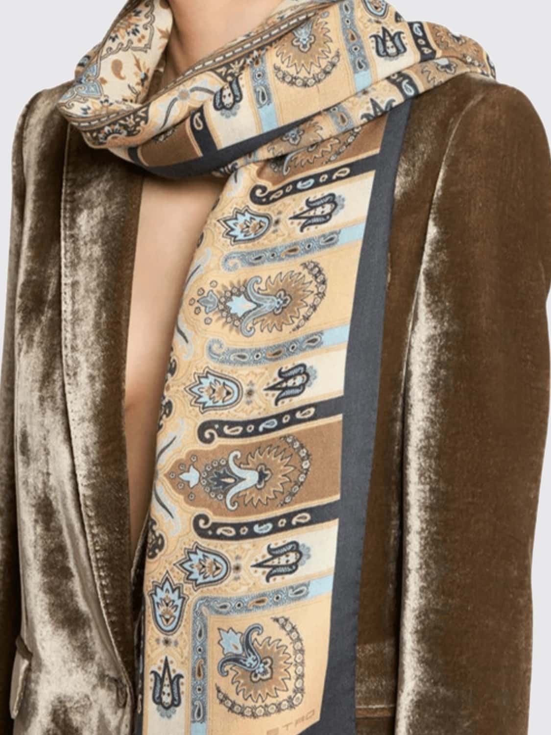 ETRO BUFANDA: Bufanda mujer Etro, Camello - Img 2