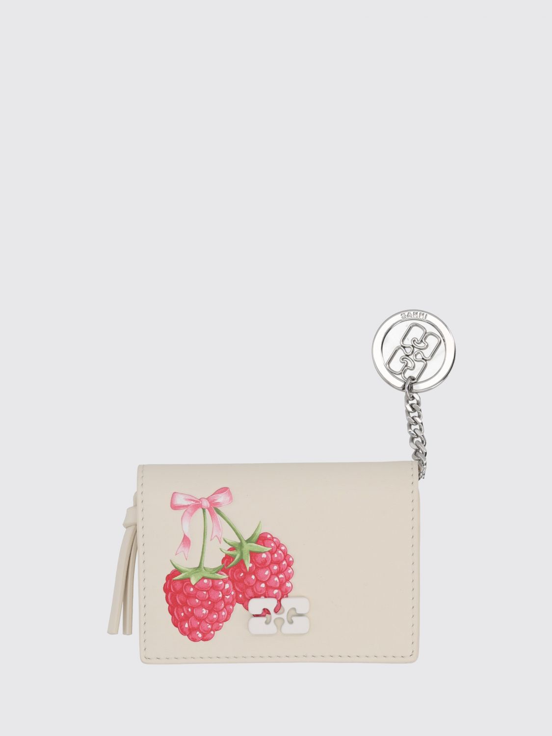 GANNI CARTERA: Cartera mujer Ganni, Beige - Img 1