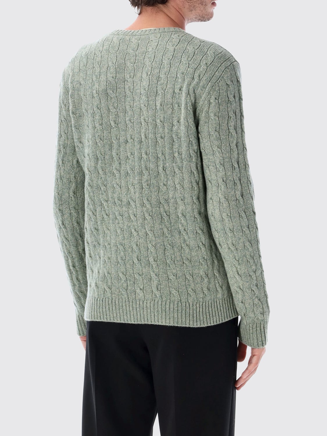 VALENTINO GARAVANI PULLOVER: Rundhalspullover Valentino Garavani aus Schurwolle mit VLogo Signature, Grau - Img 2