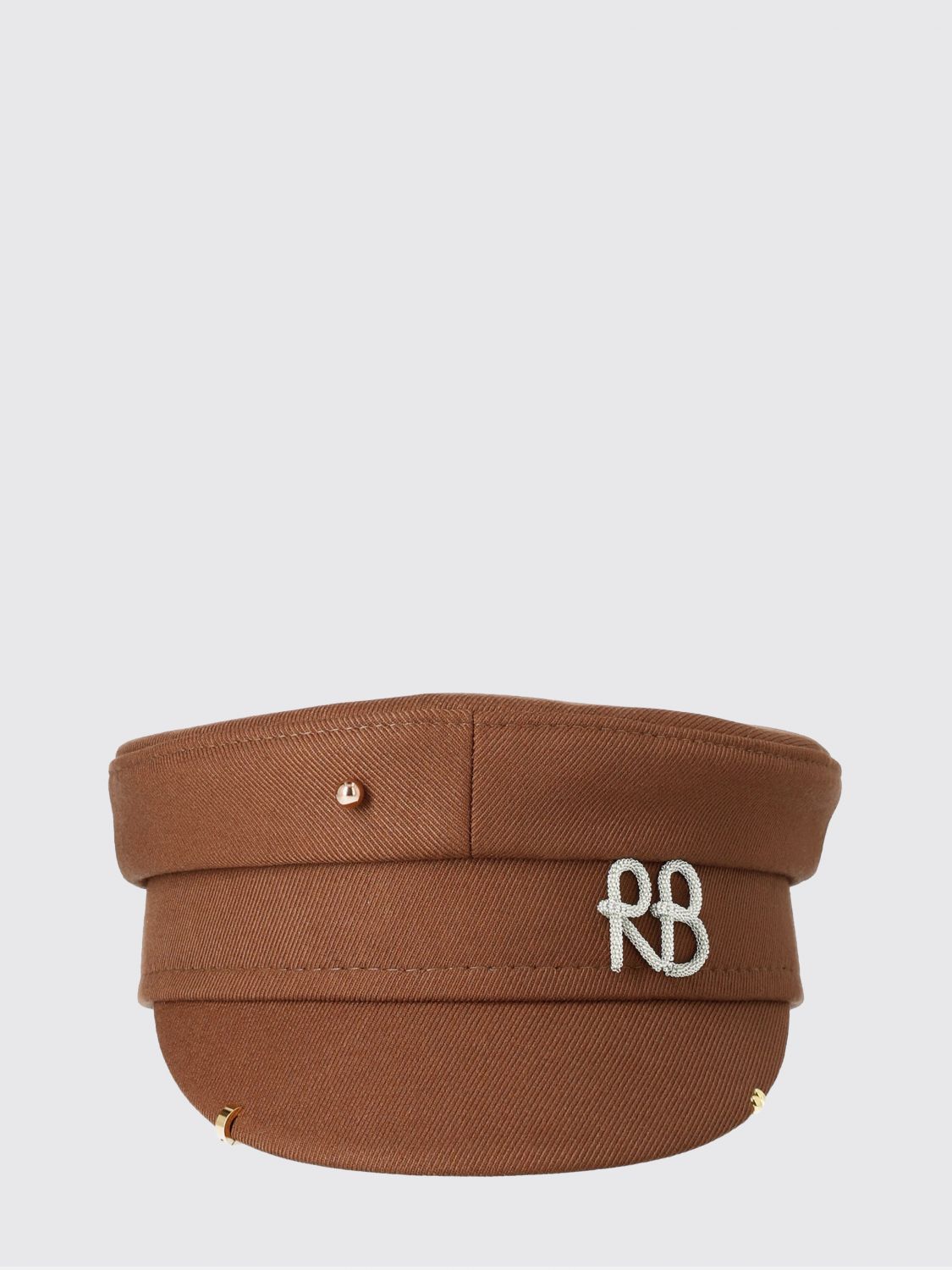 RUSLAN BAGINSKIY HAT: Hat woman Ruslan Baginskiy, Brown - Img 2