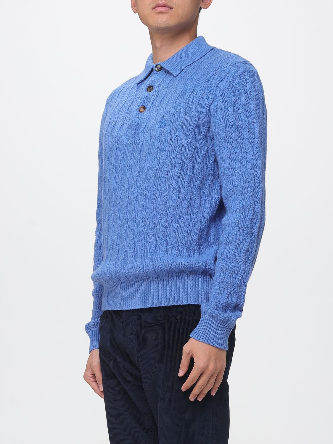 ETRO POLO: Polo herren Etro, Blau - Img 4