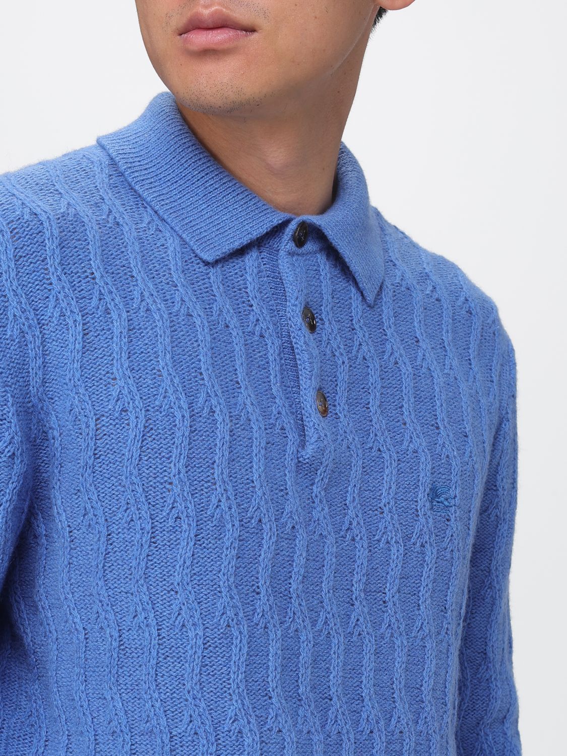 ETRO POLO: Polo herren Etro, Blau - Img 5