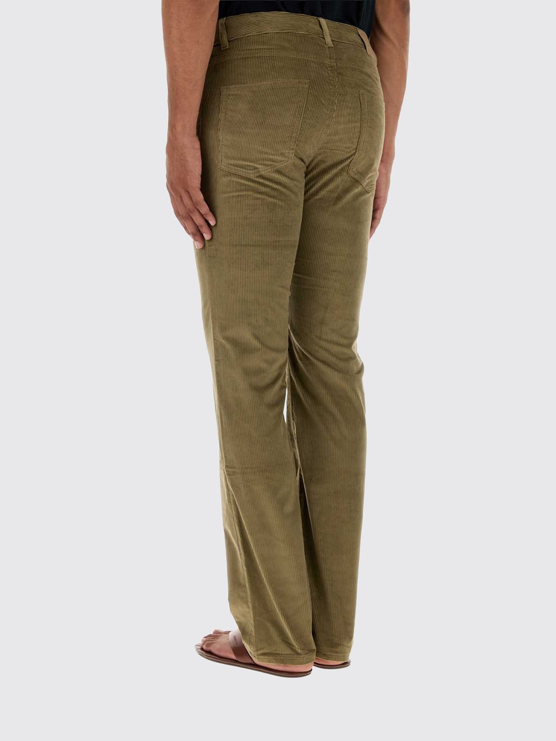 ETRO PANTS: Etro Five-Pocket Straight-Leg Corduroy Chino Trousers, Brown - Img 2