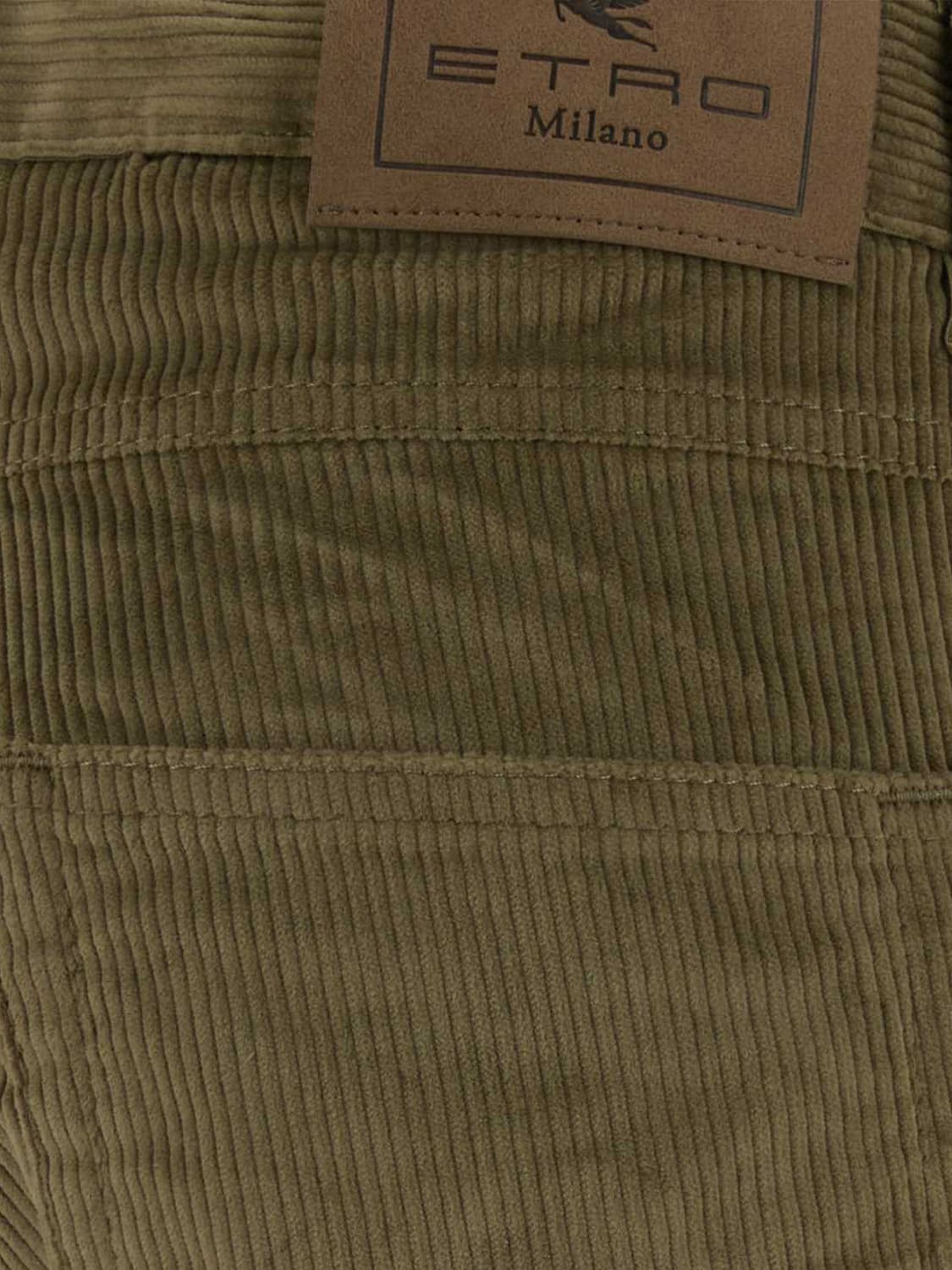 ETRO PANTS: Etro Five-Pocket Straight-Leg Corduroy Chino Trousers, Brown - Img 3