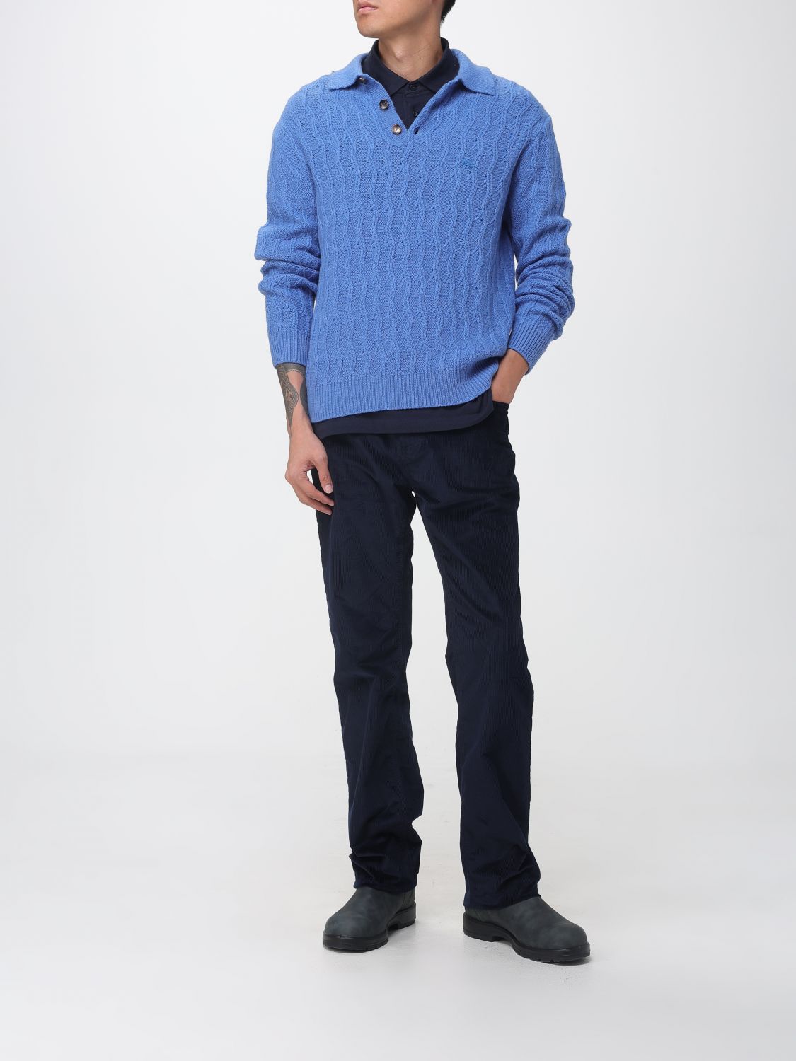 ETRO PANTS: Pants men Etro, Navy - Img 2