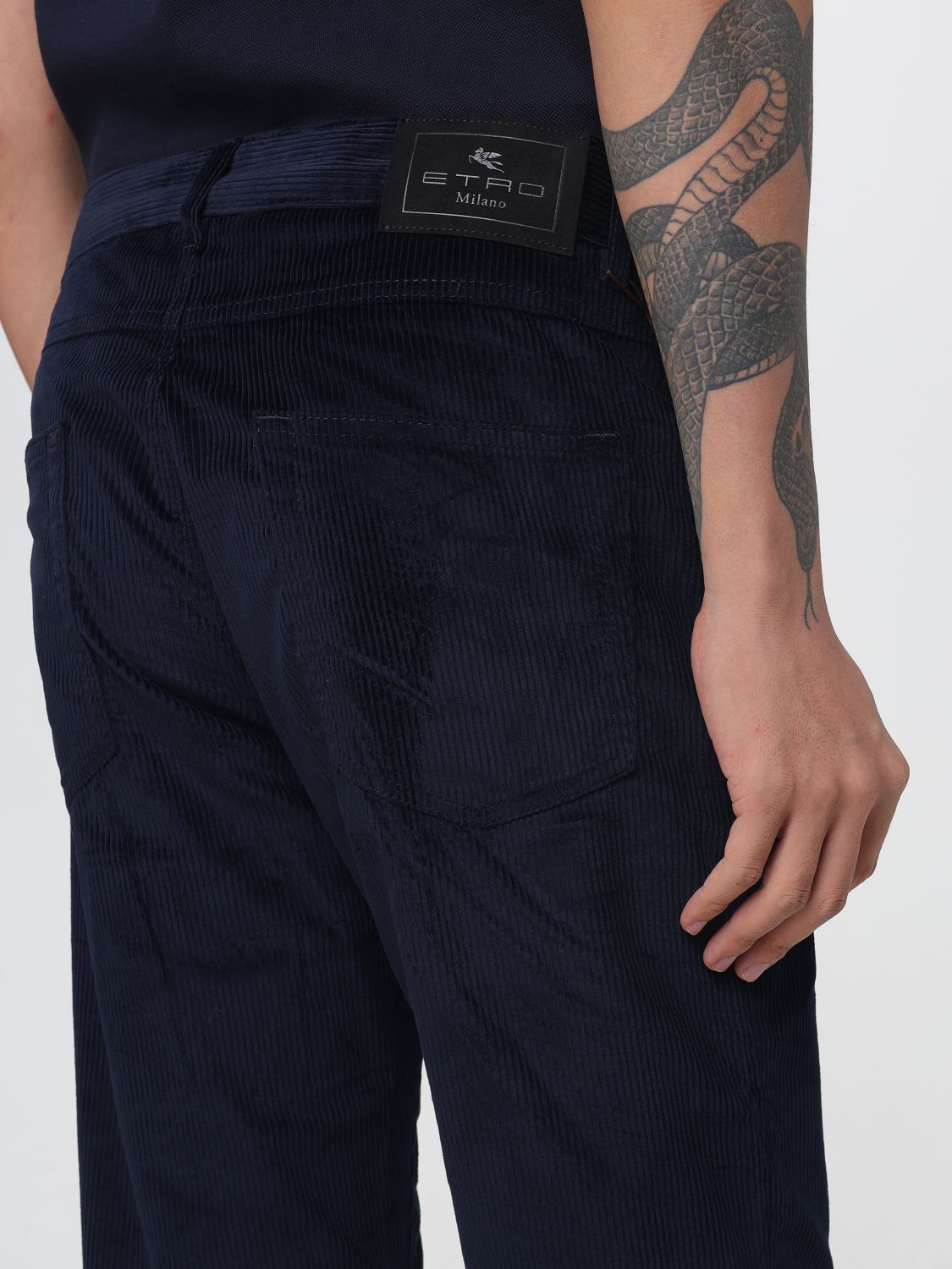 ETRO PANTS: Pants men Etro, Navy - Img 5