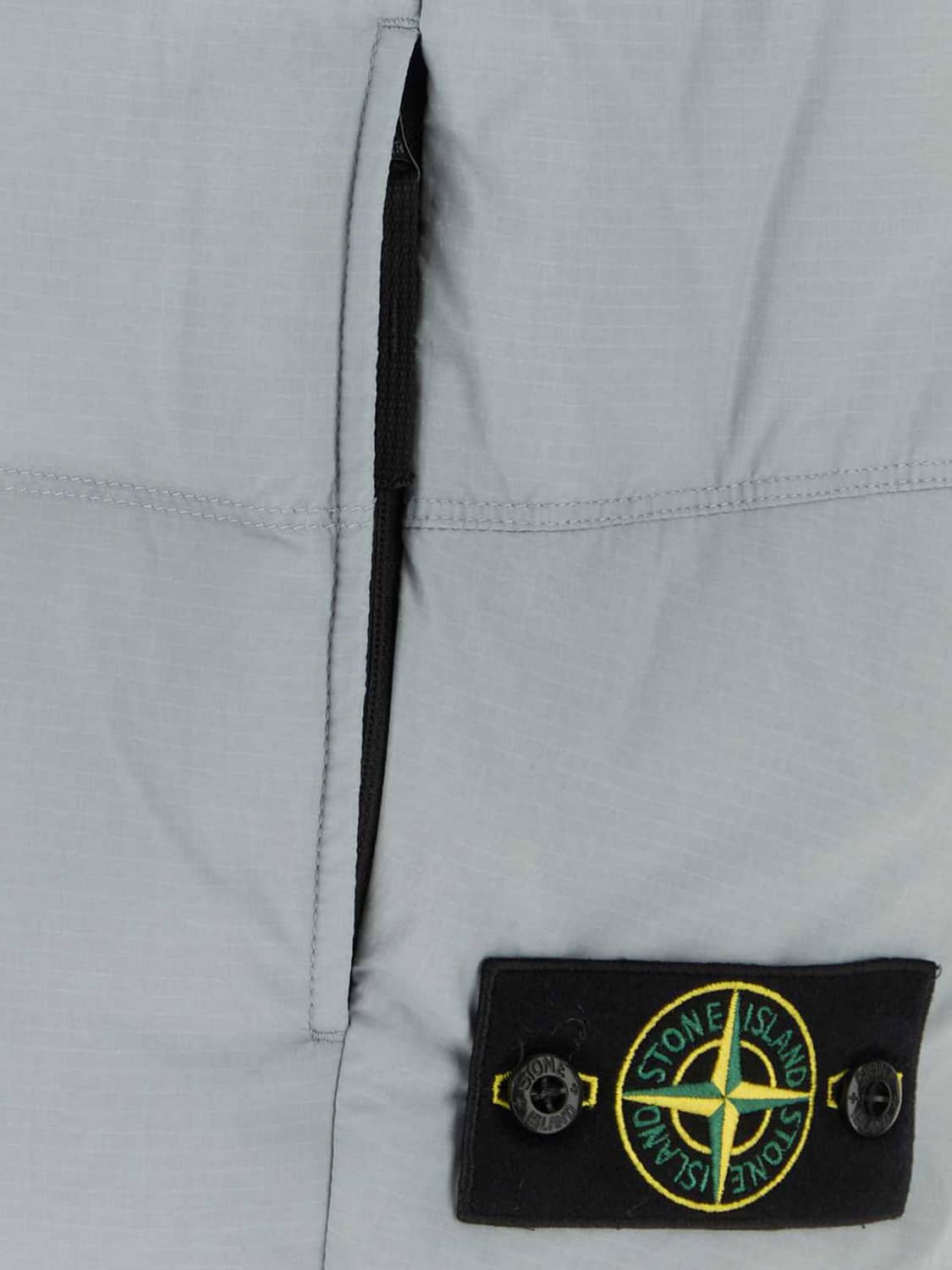 STONE ISLAND SUIT VEST: Stone Island Padded Water-Repellent Cordura® Nylon Vest with Funnel Neck, Grey - Img 4