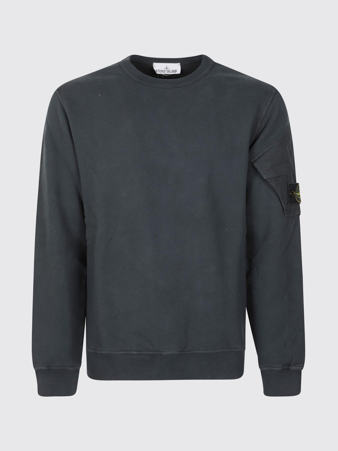 STONE ISLAND SUDADERA: Sudadera con capucha Stone Island de algodón con estampado gráfico, Verde - Img 2