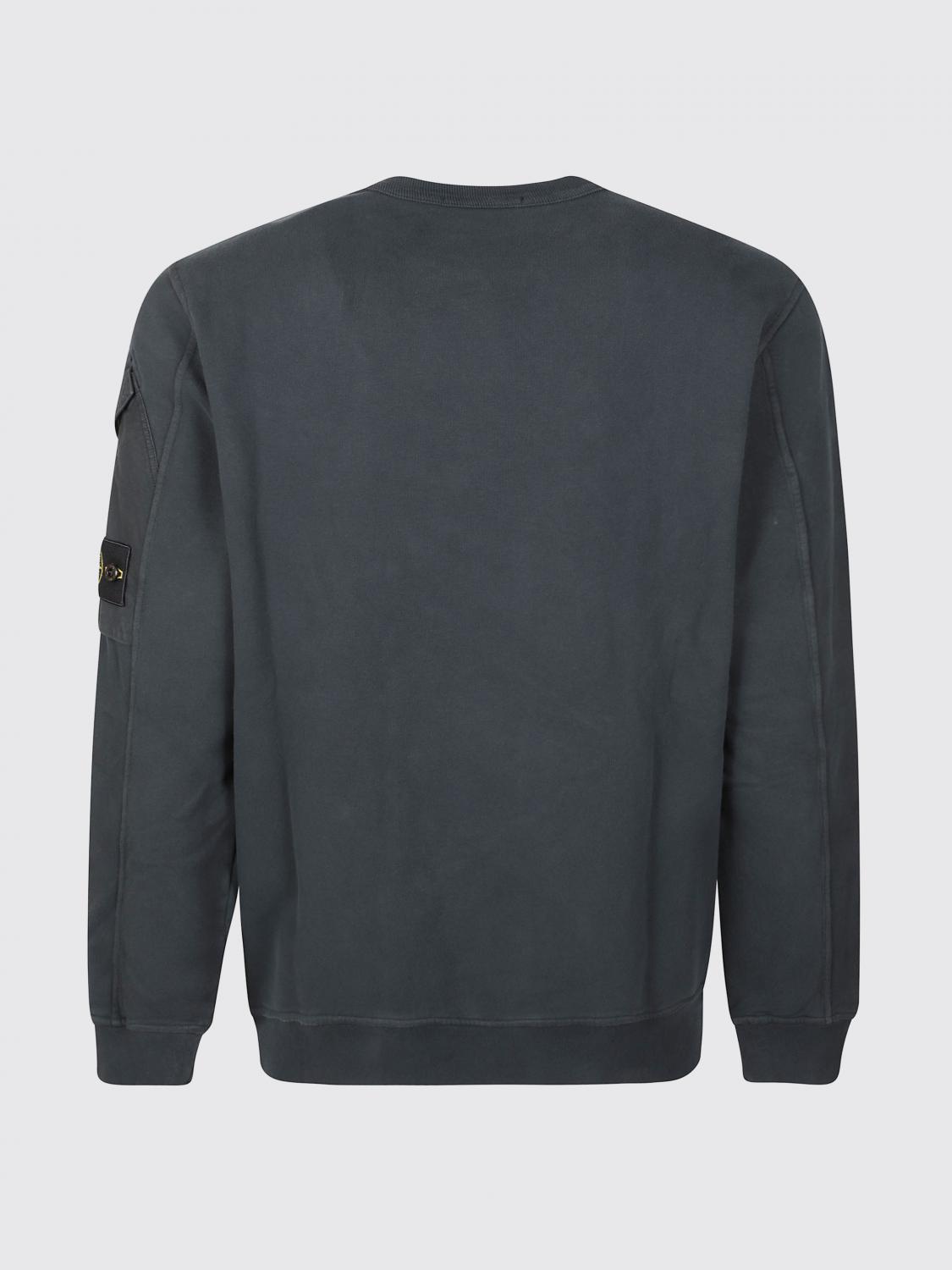 STONE ISLAND SUDADERA: Sudadera con capucha Stone Island de algodón con estampado gráfico, Verde - Img 3