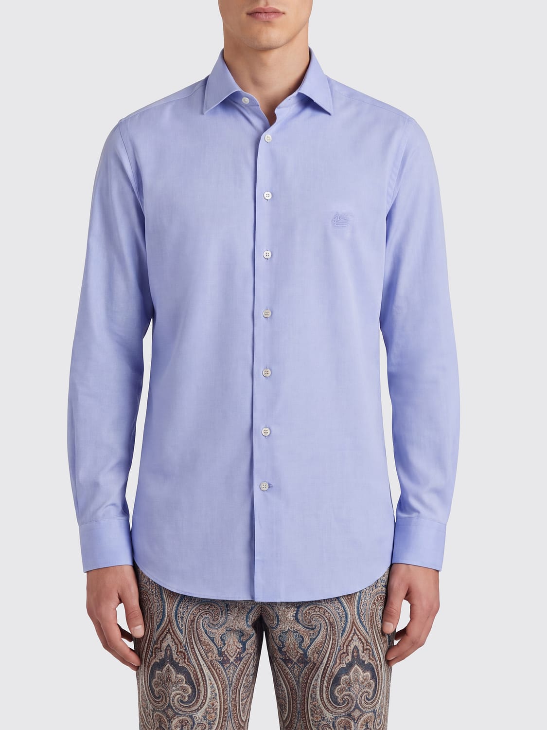ETRO HEMD: Hemd herren Etro, Hellblau - Img 1