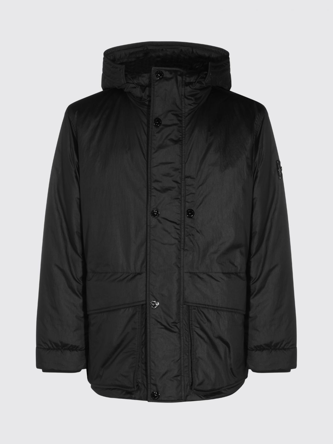 STONE ISLAND ПАЛЬТО: Куртка Мужское Stone Island, Черный - Img 2