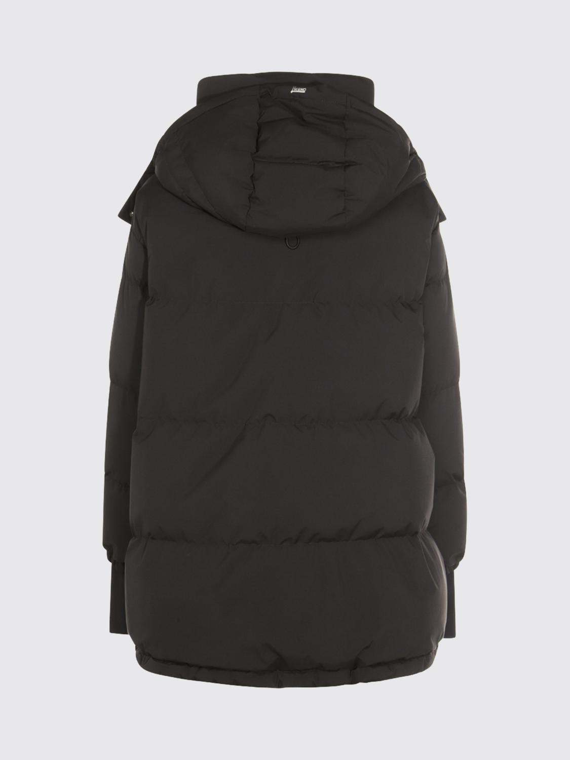 HERNO JACKET: Short Hooded Quilted Nylon Down Jacket Herno with Water-Repellent Finish, Black - Img 3