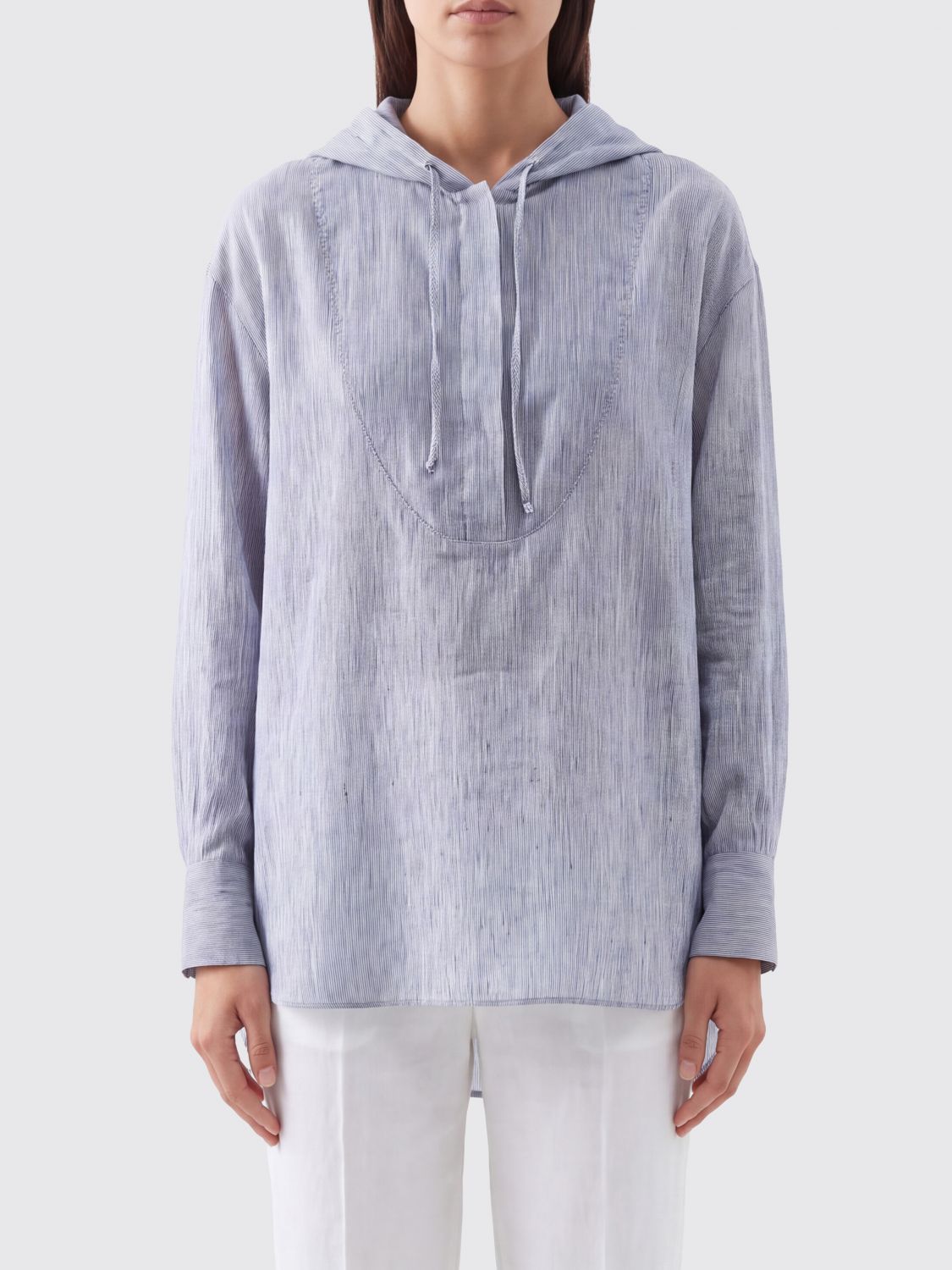 BRUNELLO CUCINELLI CAMICIA: Camicia donna Brunello Cucinelli, Blue - Img 1