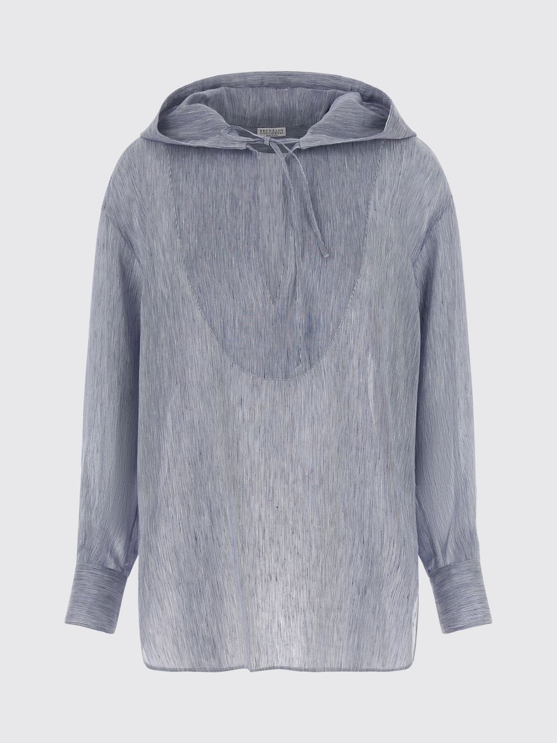 BRUNELLO CUCINELLI CAMICIA: Camicia donna Brunello Cucinelli, Blue - Img 2