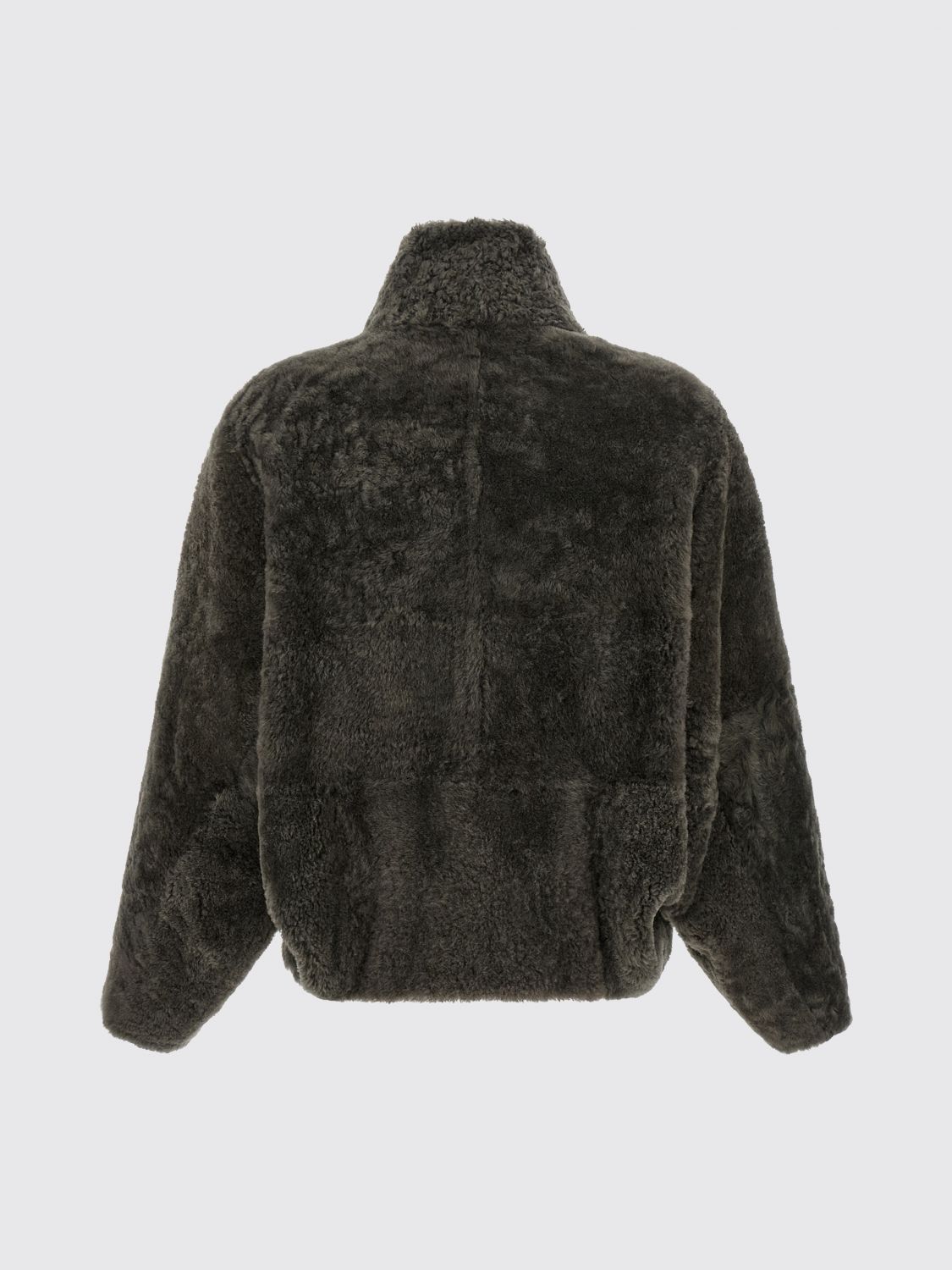 BRUNELLO CUCINELLI ABRIGO DE PIEL: Abrigo de piel mujer Brunello Cucinelli, Gris - Img 3