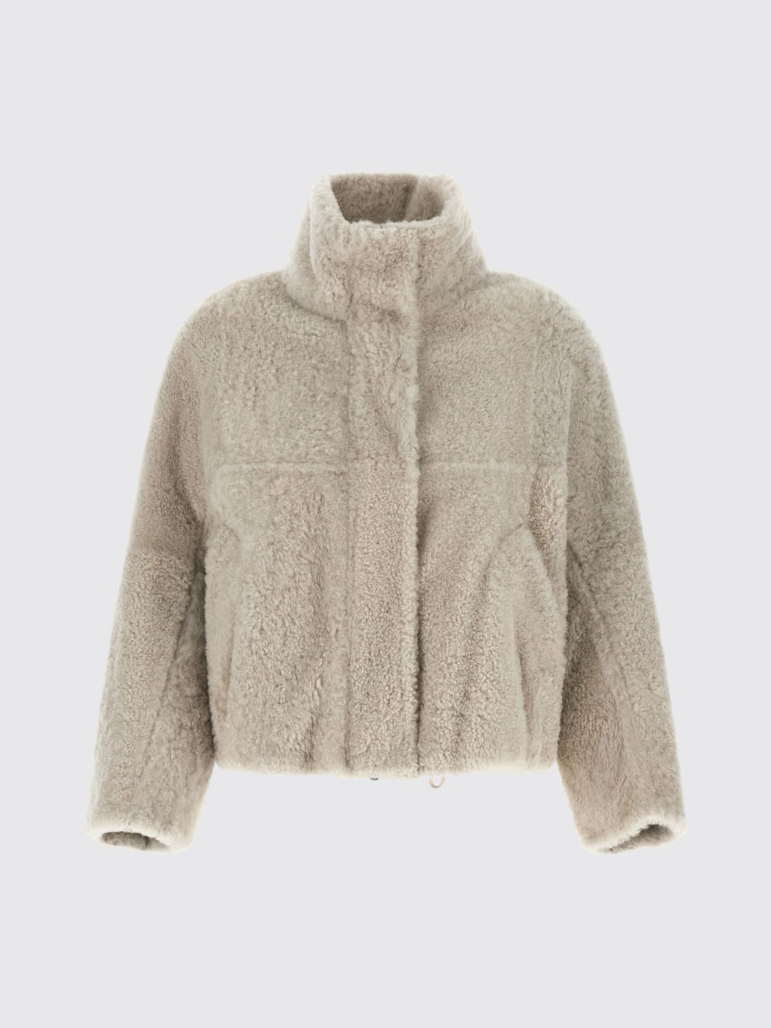 BRUNELLO CUCINELLI ABRIGO DE PIEL: Abrigo de piel mujer Brunello Cucinelli, Beige - Img 2