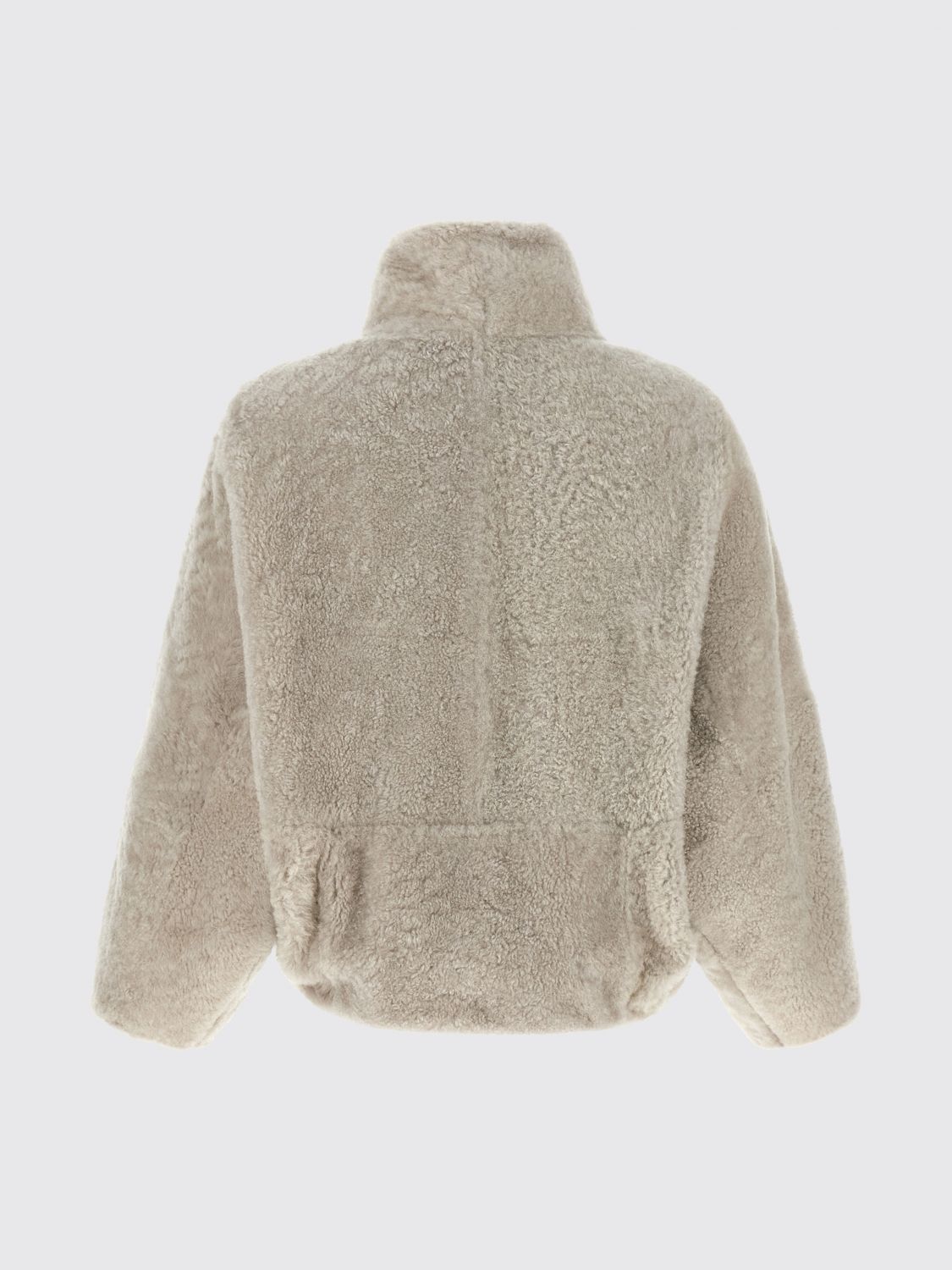 BRUNELLO CUCINELLI ABRIGO DE PIEL: Abrigo de piel mujer Brunello Cucinelli, Beige - Img 3