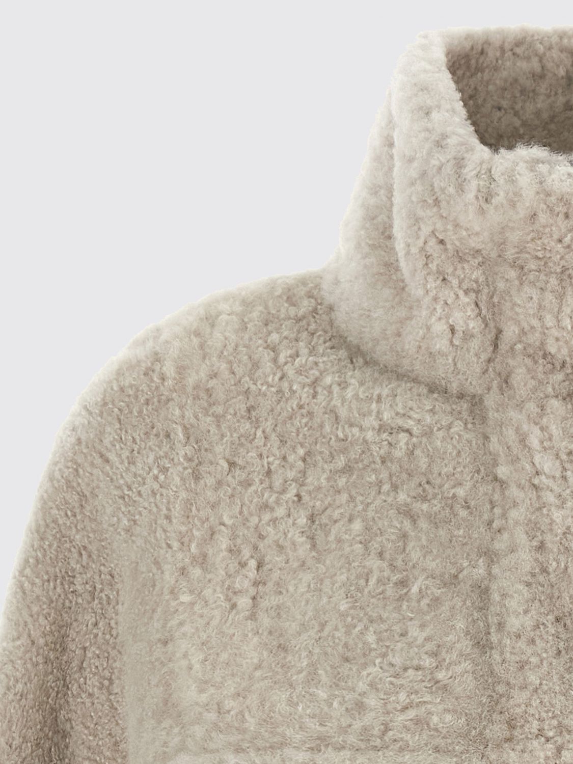 BRUNELLO CUCINELLI ABRIGO DE PIEL: Abrigo de piel mujer Brunello Cucinelli, Beige - Img 4