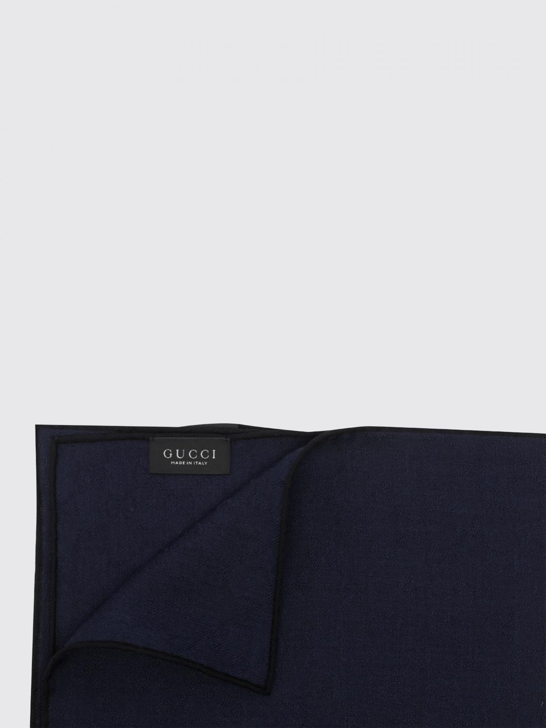 GUCCI SCARF: Scarf men Gucci, Blue - Img 2
