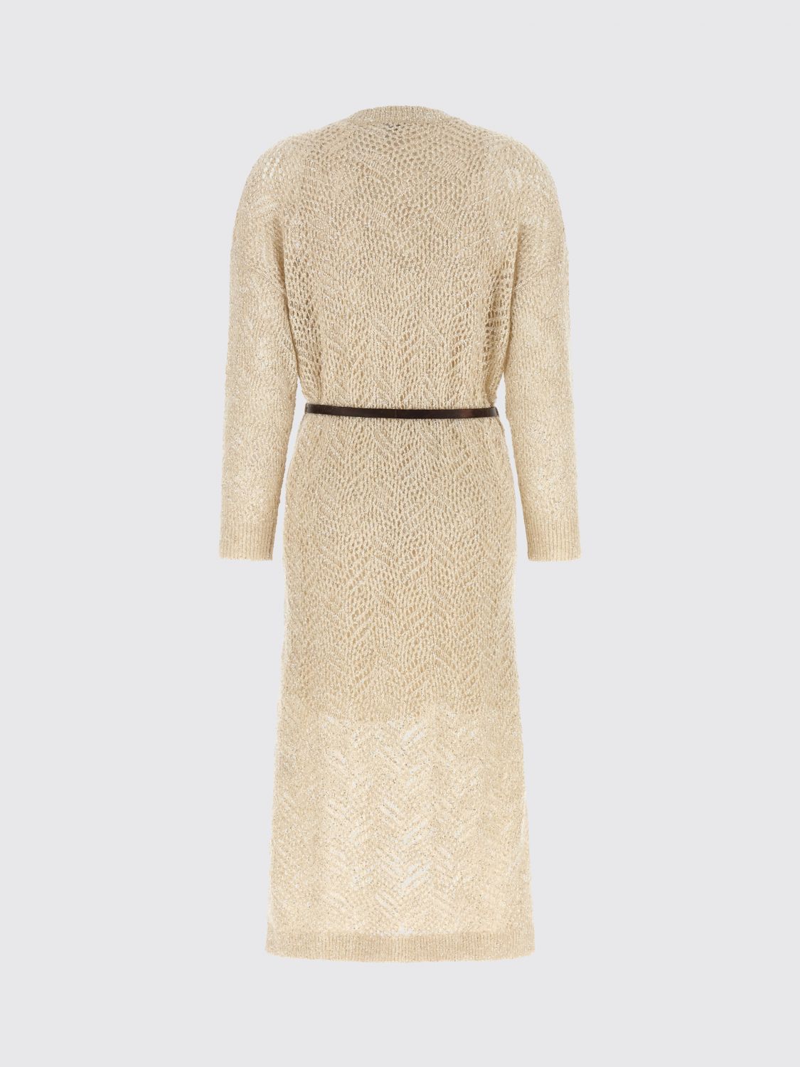 BRUNELLO CUCINELLI ABITO: Abito donna Brunello Cucinelli, Beige - Img 3